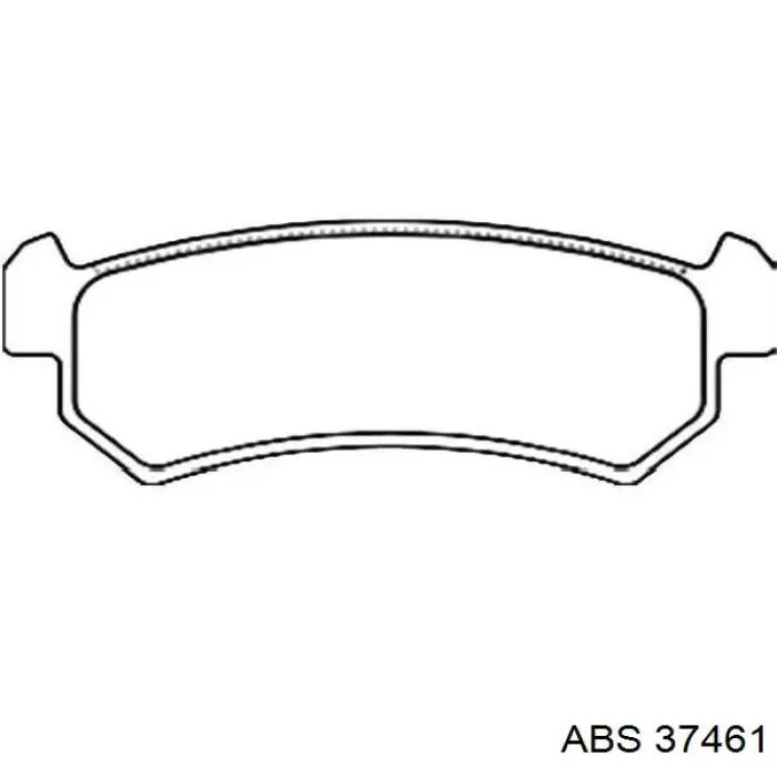 Задні гальмівні колодки ABS 37461 ціна, від 11.35 USD