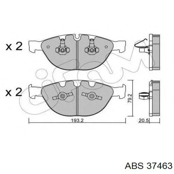 Гальмівні колодки ABS 37463 ціна, від 32.46 USD