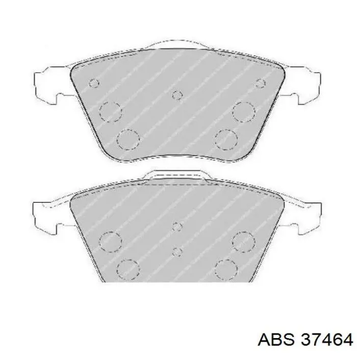 Купити 37464 ABS Колодки гальмівні передні, дискові