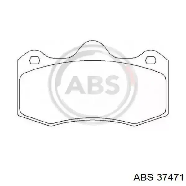 Купити 37471 ABS Колодки гальмівні передні, дискові