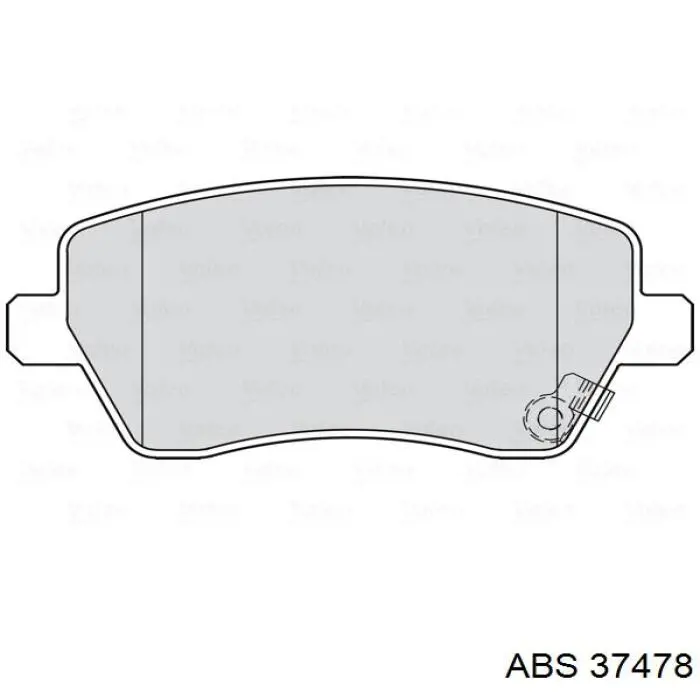 Передні тормозні колодки 37478 ABS