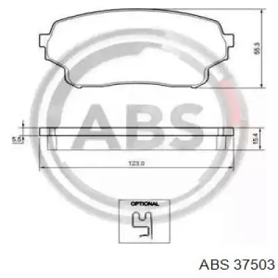 Купити 37503 ABS Колодки гальмівні передні, дискові