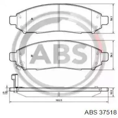 Гальмівні колодки ABS 37518 ціна, від 23.48 USD