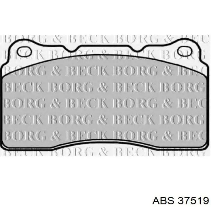 Тормозні колодки ABS 37519