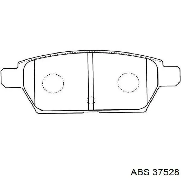 Задні гальмівні колодки ABS 37528 ціна, від 20.49 USD