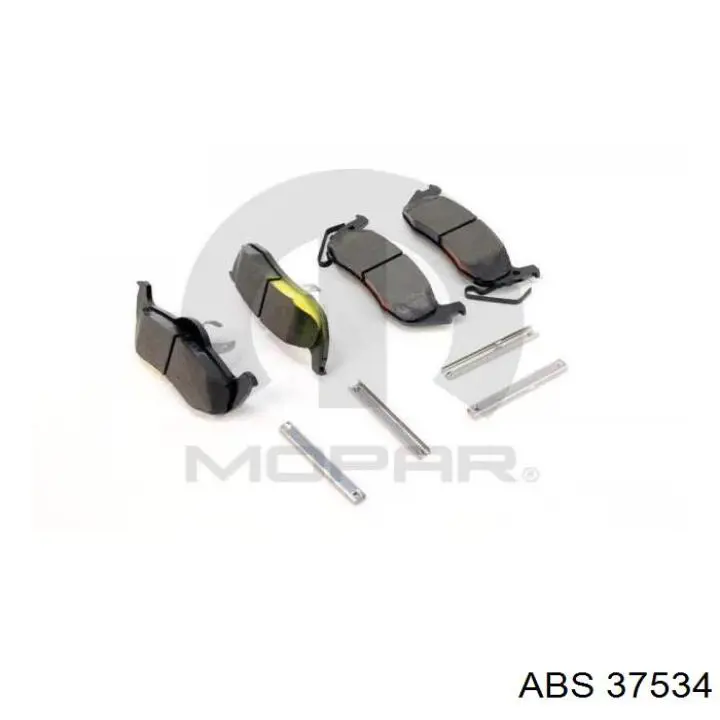Задні гальмівні колодки 37534 ABS