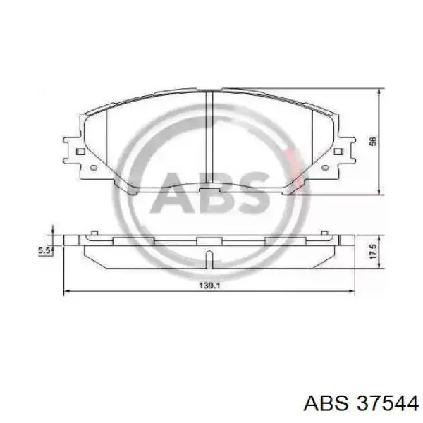 Гальмівні колодки ABS 37544 ціна, від 17.86 USD