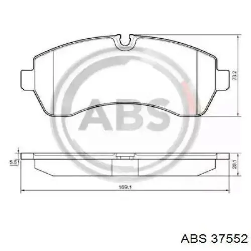 Гальмівні колодки ABS 37552 ціна, від 25.08 USD