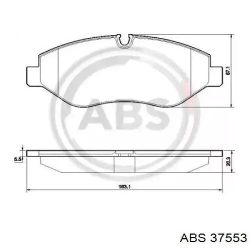 Тормозні колодки ABS 37553