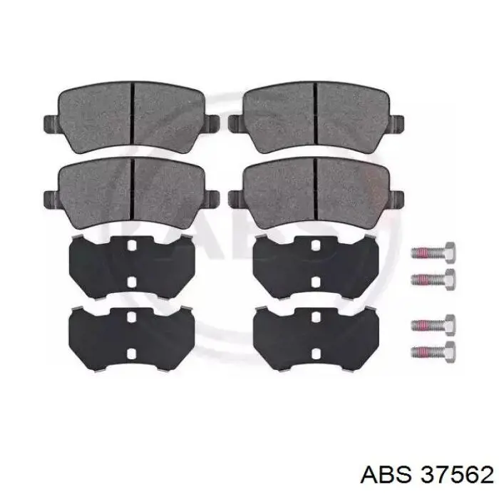 37562 ABS колодки гальмові задні, дискові