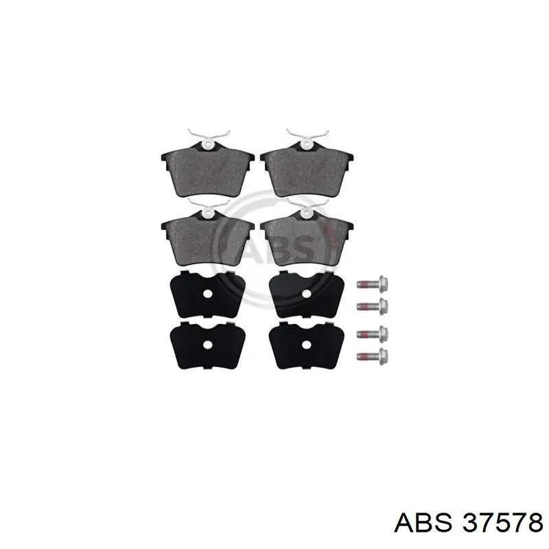 Задні гальмівні колодки ABS 37578 ціна, від 16.59 USD