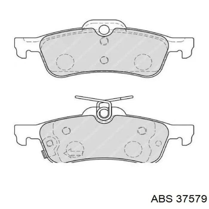 Купити 37579 ABS Задні колодки
