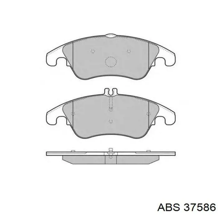 Купити 37586 ABS Колодки гальмівні передні, дискові
