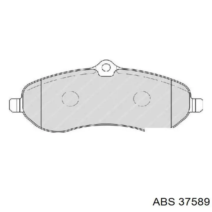Передні тормозні колодки 37589 ABS