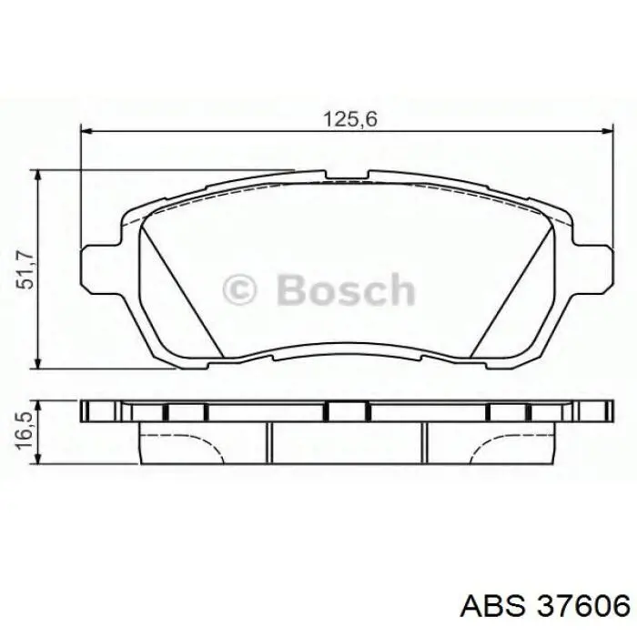 Тормозні колодки ABS 37606