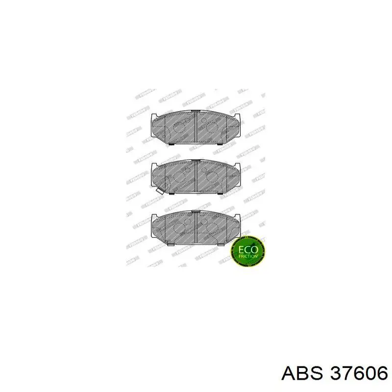 Гальмівні колодки ABS 37606 ціна, від 23.01 USD