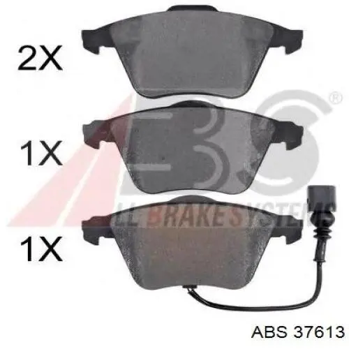 Гальмівні колодки ABS 37613 ціна, від 37.38 USD