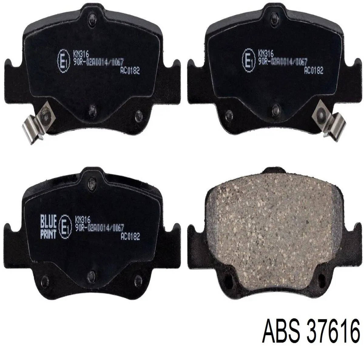 Задні гальмівні колодки ABS 37616 ціна, від 12.44 USD