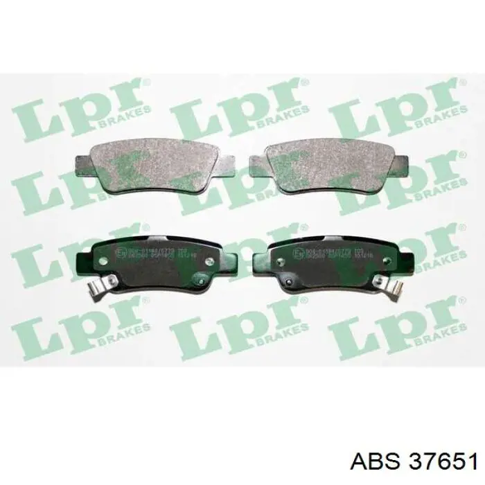 Купити 37651 ABS Задні колодки
