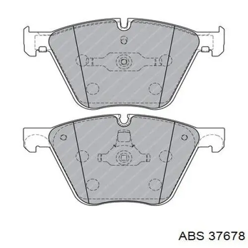 37678 ABS колодки гальмівні передні, дискові