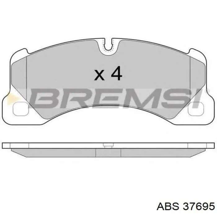 Гальмівні колодки ABS 37695 ціна, від 35.88 USD