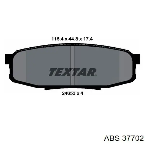 Купити 37702 ABS Задні колодки