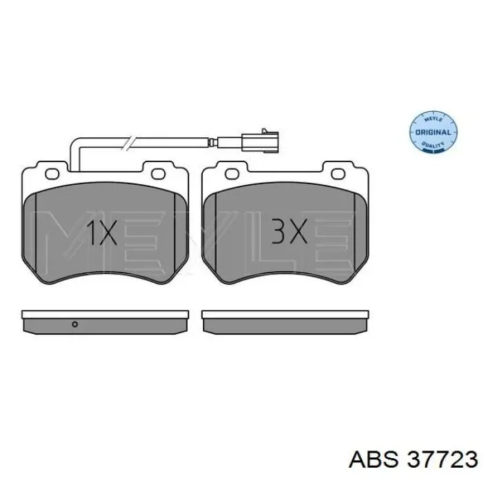 37723 ABS колодки гальмівні передні, дискові