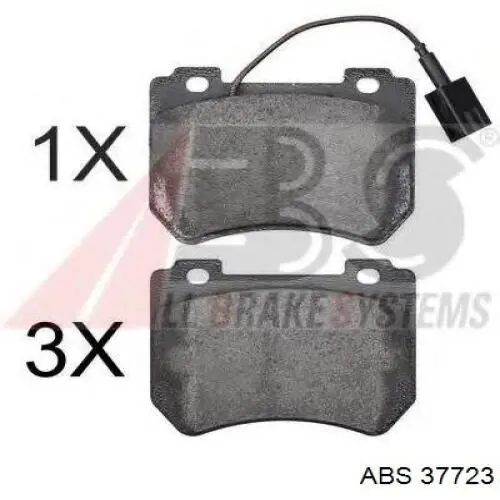 Купити 37723 ABS Колодки гальмівні передні, дискові