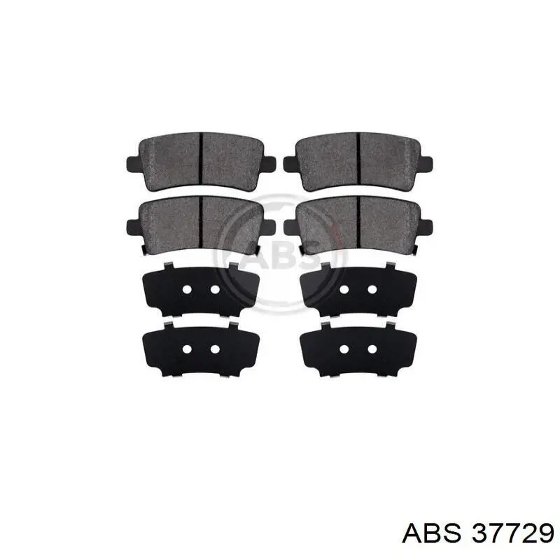 37729 ABS Колодки гальмівні задні, дискові