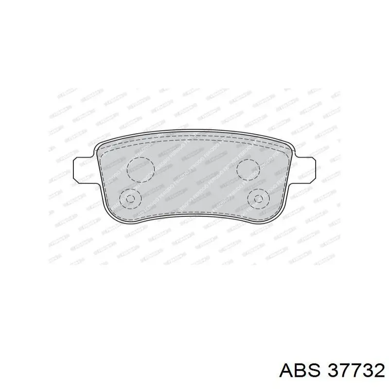 Задні гальмівні колодки ABS 37732 ціна, від 15.31 USD