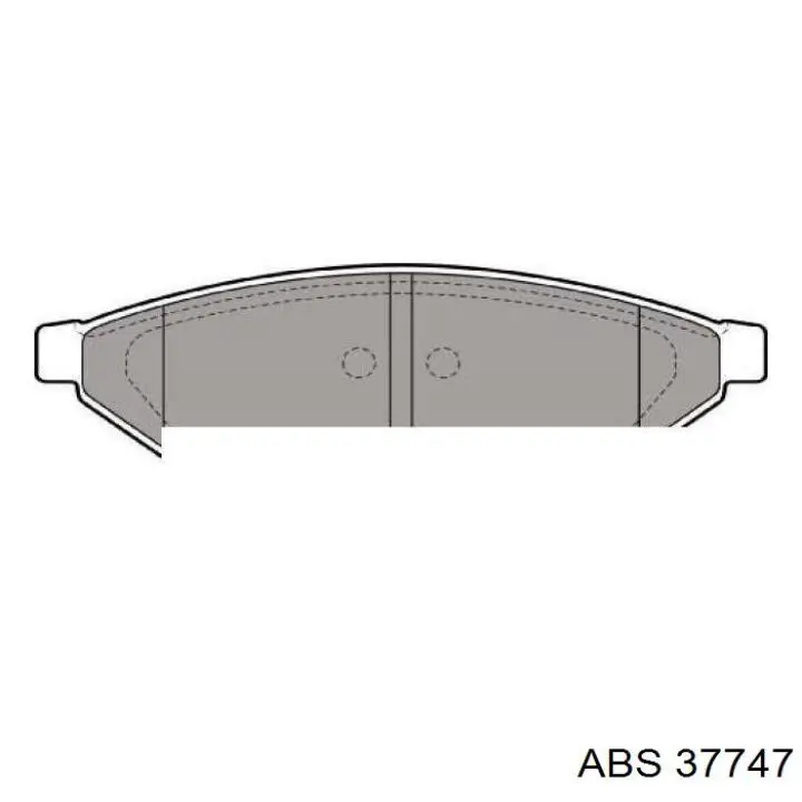 Задні гальмівні колодки ABS 37747 ціна, від 12.12 USD