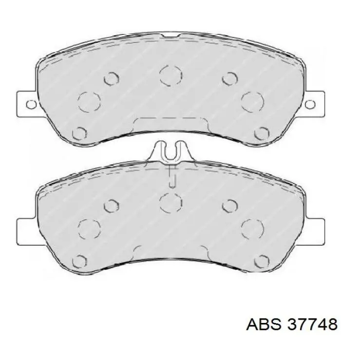 Передні тормозні колодки 37748 ABS