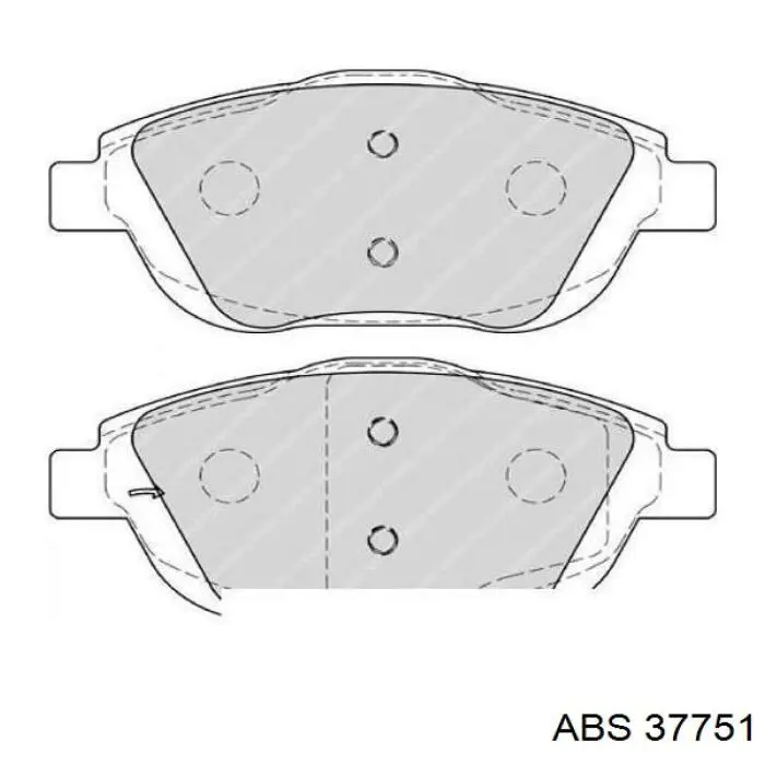 Передні тормозні колодки 37751 ABS
