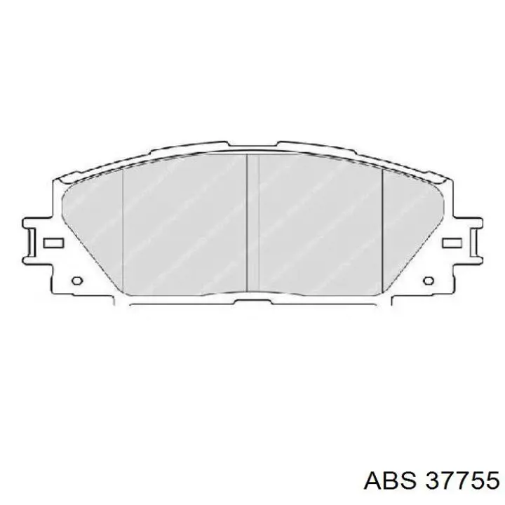 Передні тормозні колодки 37755 ABS