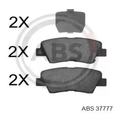 37777 ABS Колодки гальмівні задні, дискові