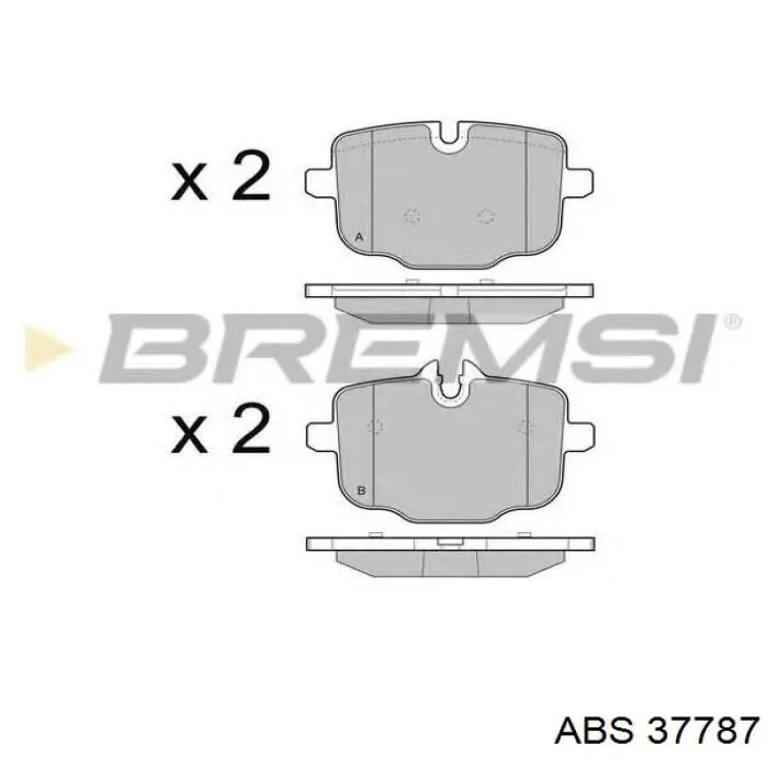 Задні гальмівні колодки ABS 37787 ціна, від 18.08 USD