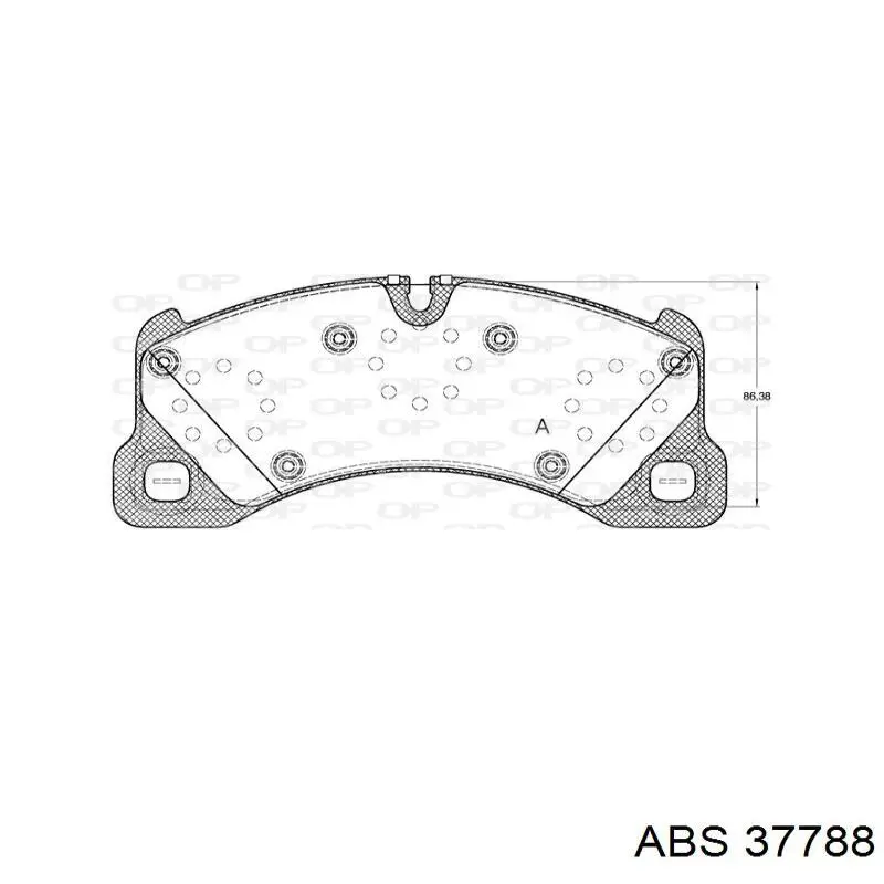 Задні гальмівні колодки 37788 ABS