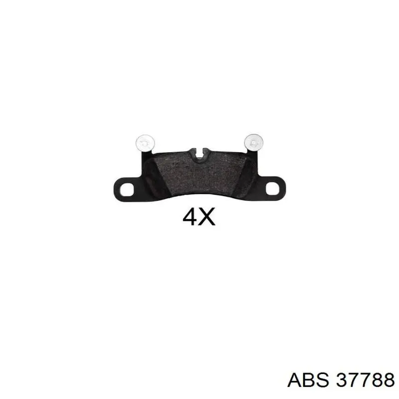 Колодки гальмові задні, дискові 37788 ABS