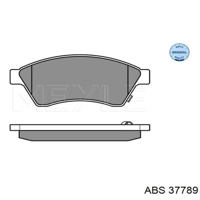 Колодки гальмівні передні, дискові 37789 ABS