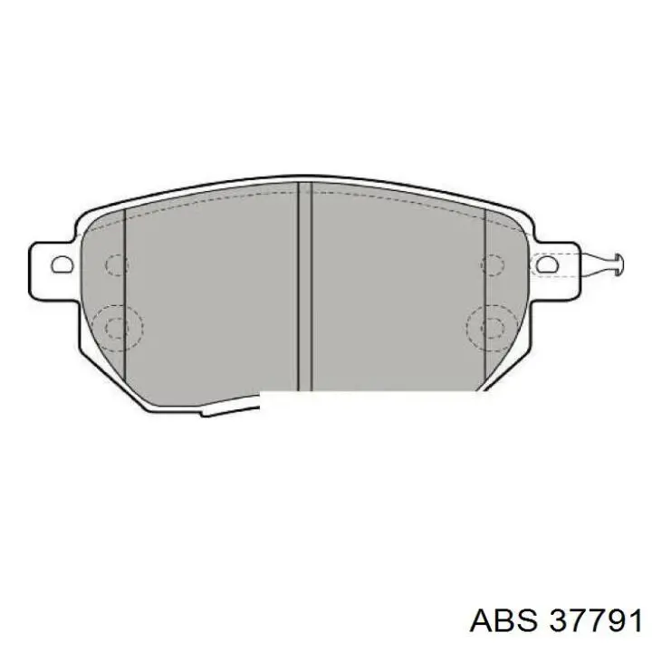 Купити 37791 ABS Колодки гальмівні передні, дискові