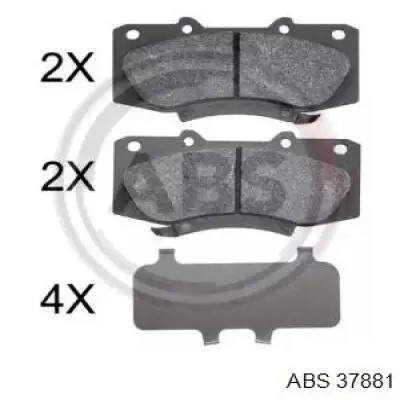 Гальмівні колодки ABS 37881 ціна, від 22.60 USD