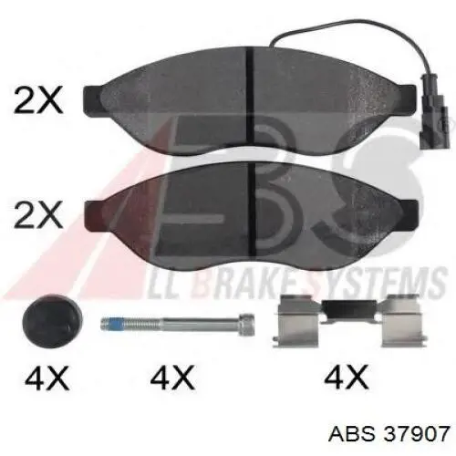 Гальмівні колодки ABS 37907 ціна, від 30.60 USD