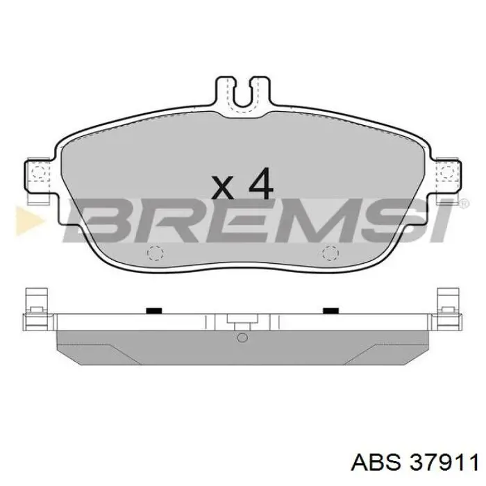 37911 ABS Передні гальмівні колодки
