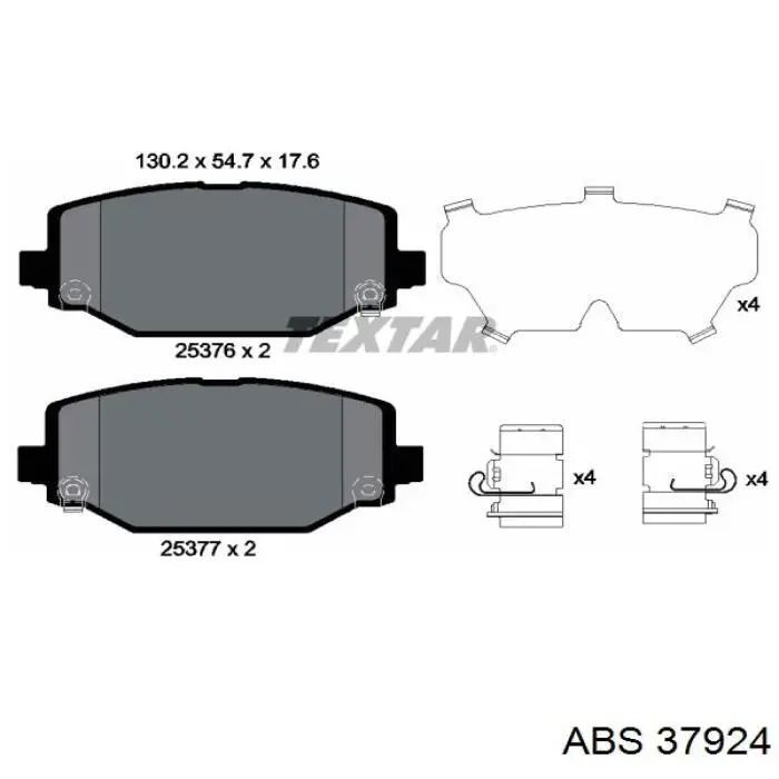Купити 37924 ABS Задні колодки