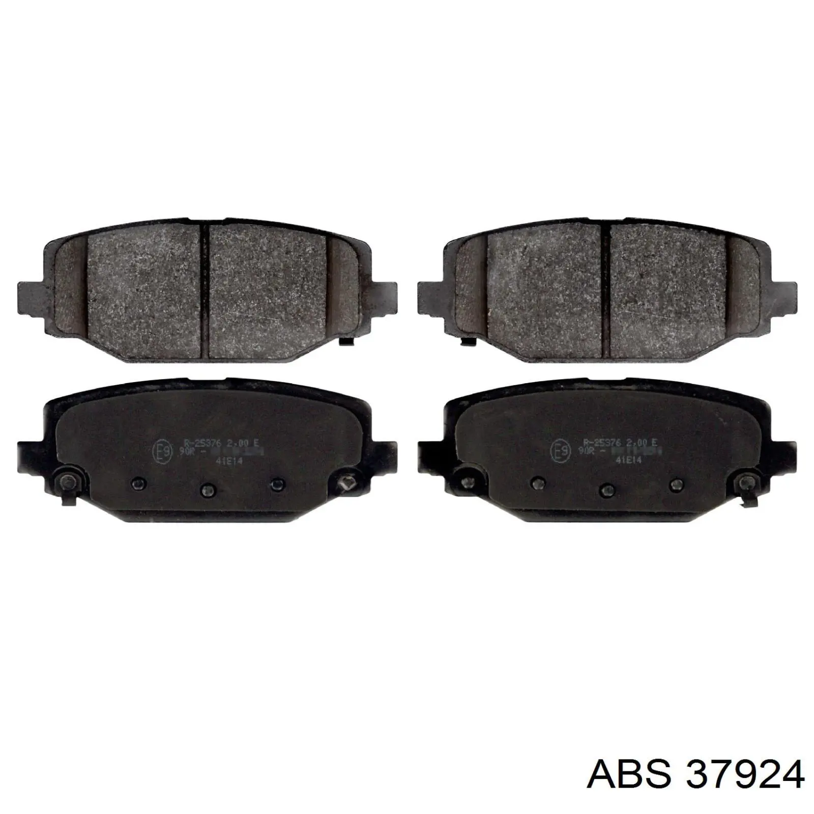 37924 ABS Колодки гальмівні задні, дискові