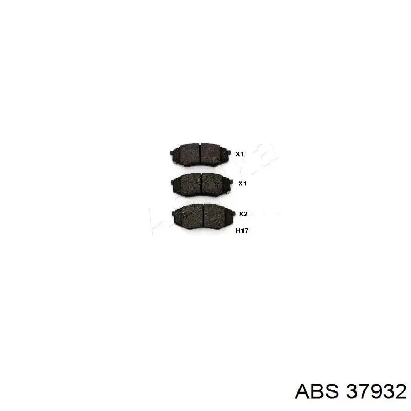 Купити 37932 ABS Колодки гальмівні передні, дискові