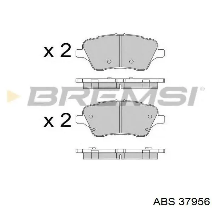 Гальмівні колодки ABS 37956 ціна, від 19.85 USD
