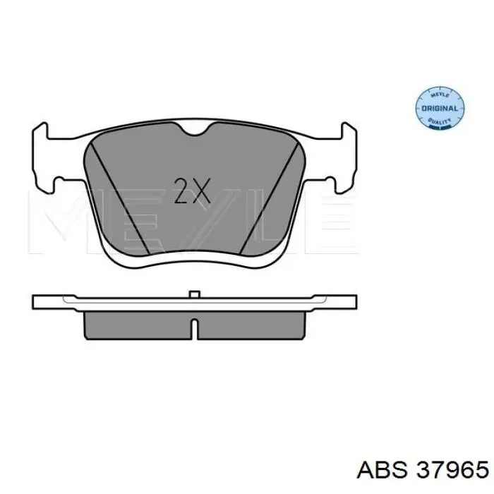 Задні гальмівні колодки ABS 37965 ціна, від 28.80 USD