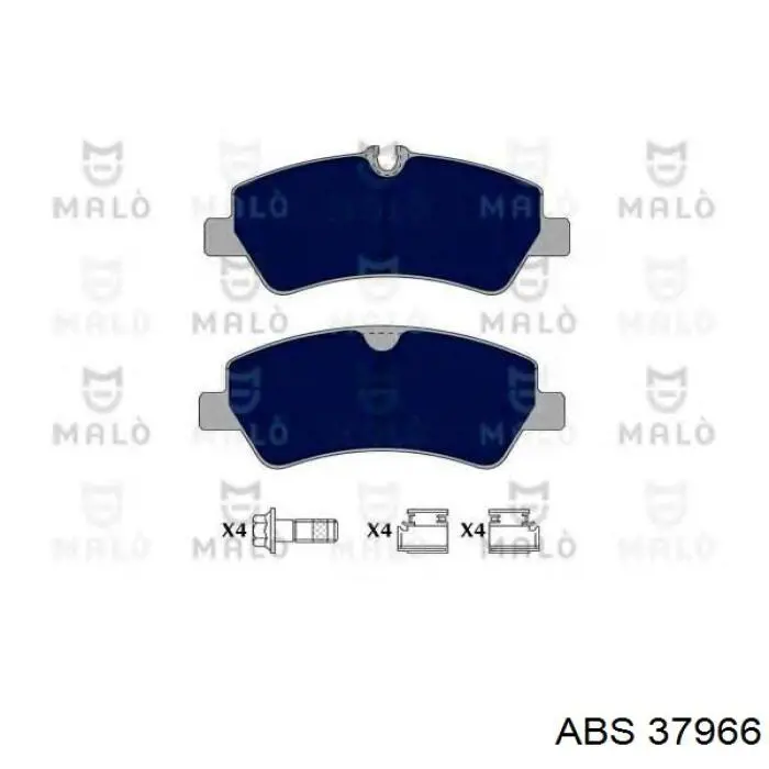 Задні дискові колодки ABS 37966