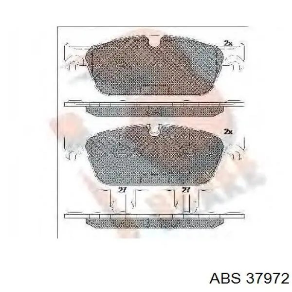 Гальмівні колодки ABS 37972 ціна, від 32.37 USD